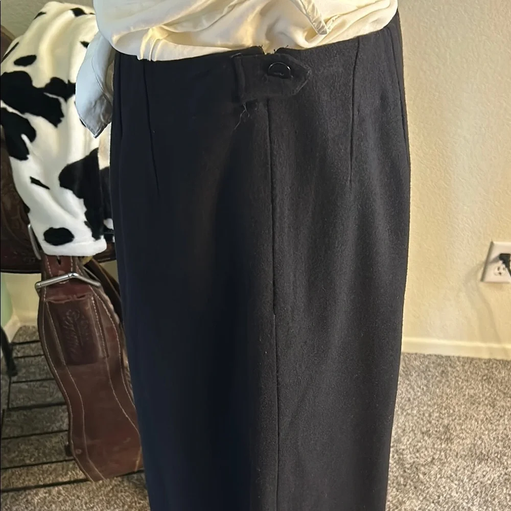 Black Fringe Hem Pencil Skirt - Classic Women's Style